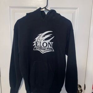 Black Elon Volleyball Hoodie